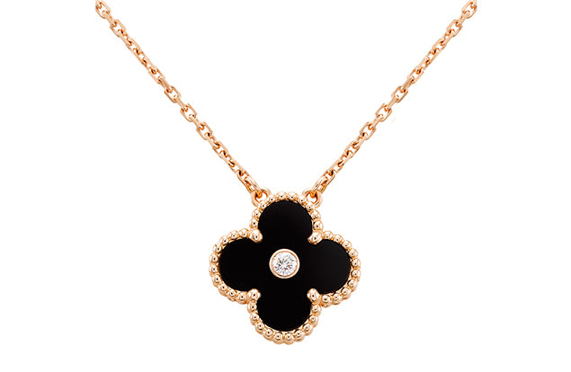 Elite Clover Necklace with Stone