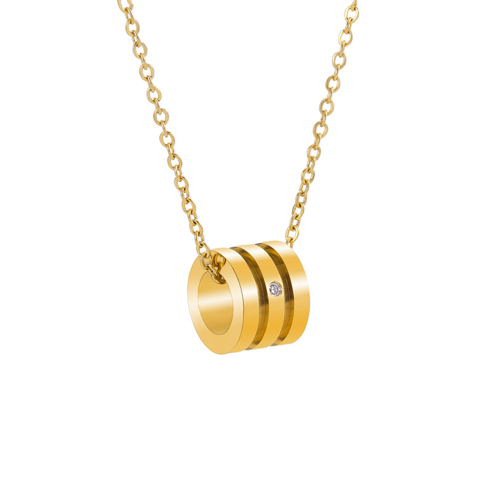 Golden Barrel Elegance Necklace