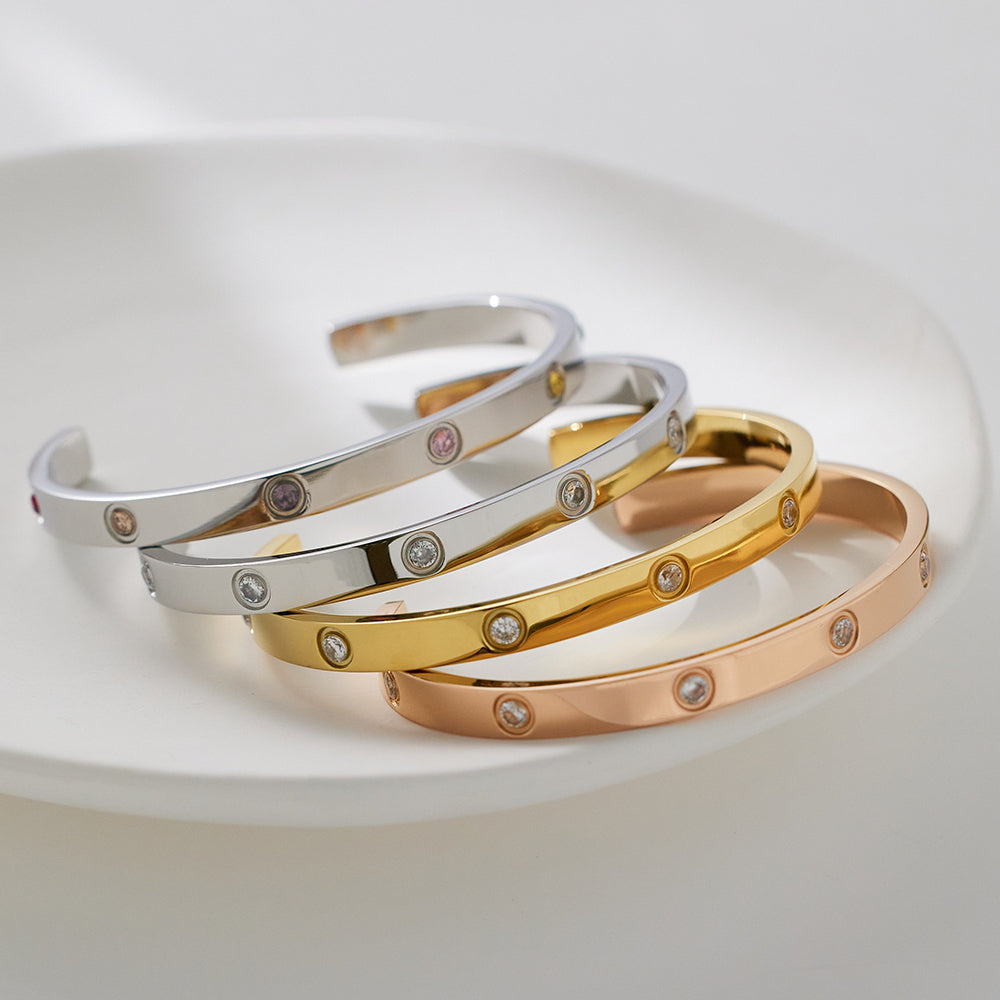 Elite Lover Bangle with stones