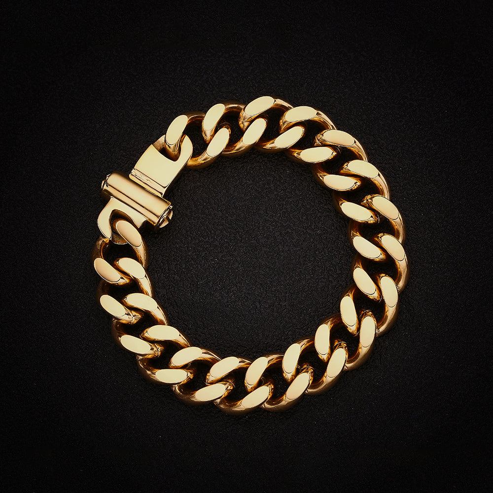 Bold Cuban Steel Bracelet