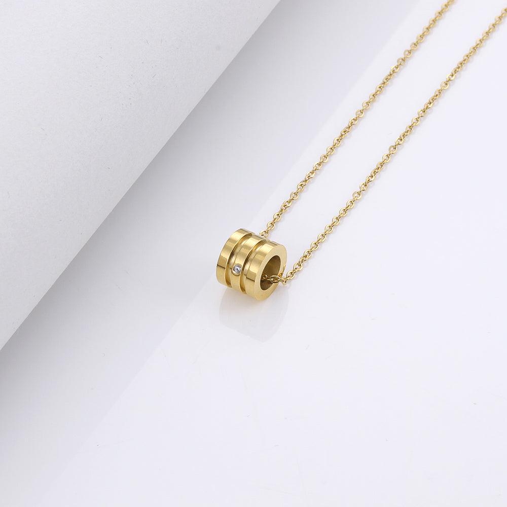 Golden Barrel Elegance Necklace