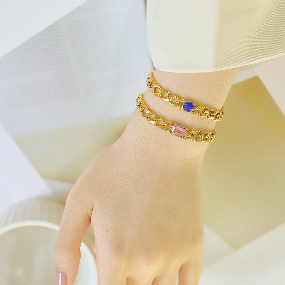 Stellar Gems Adorned Bracelet