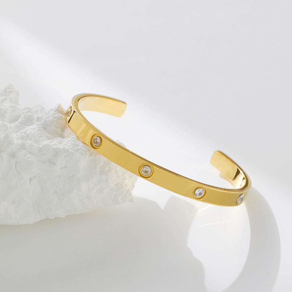 Elite Lover Bangle with stones