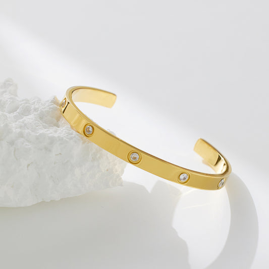 Elite Lover Bangle with stones