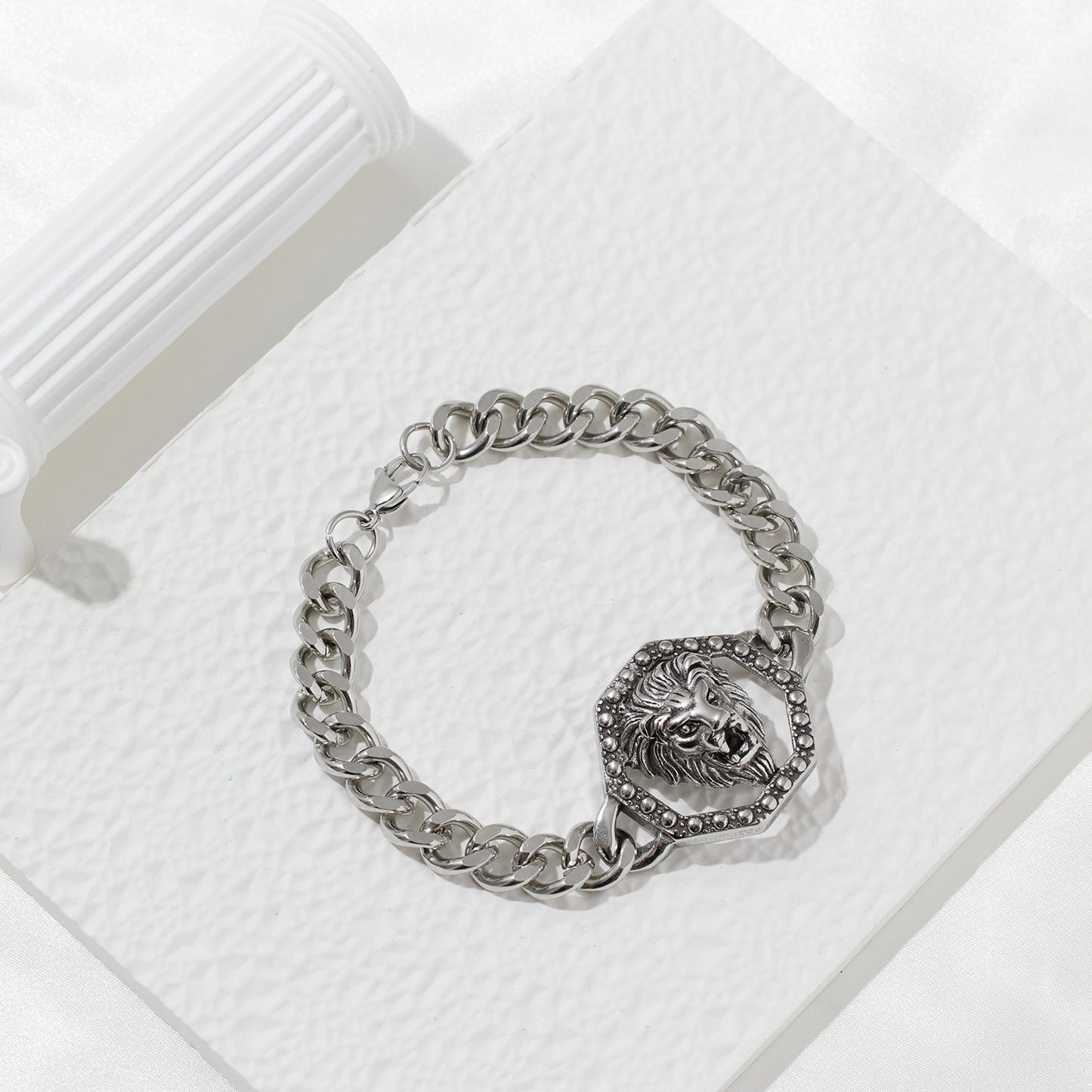 Regal Roar Lion Crest Bracelet