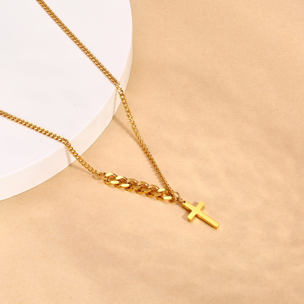 Divine Radiance: Cross Pendant Necklace