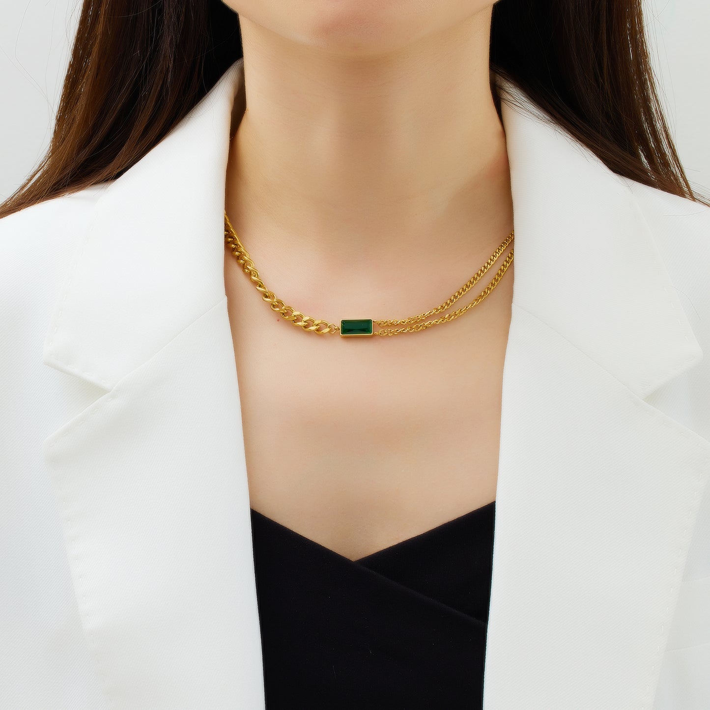 Enchanting Emerald Splendor Necklace