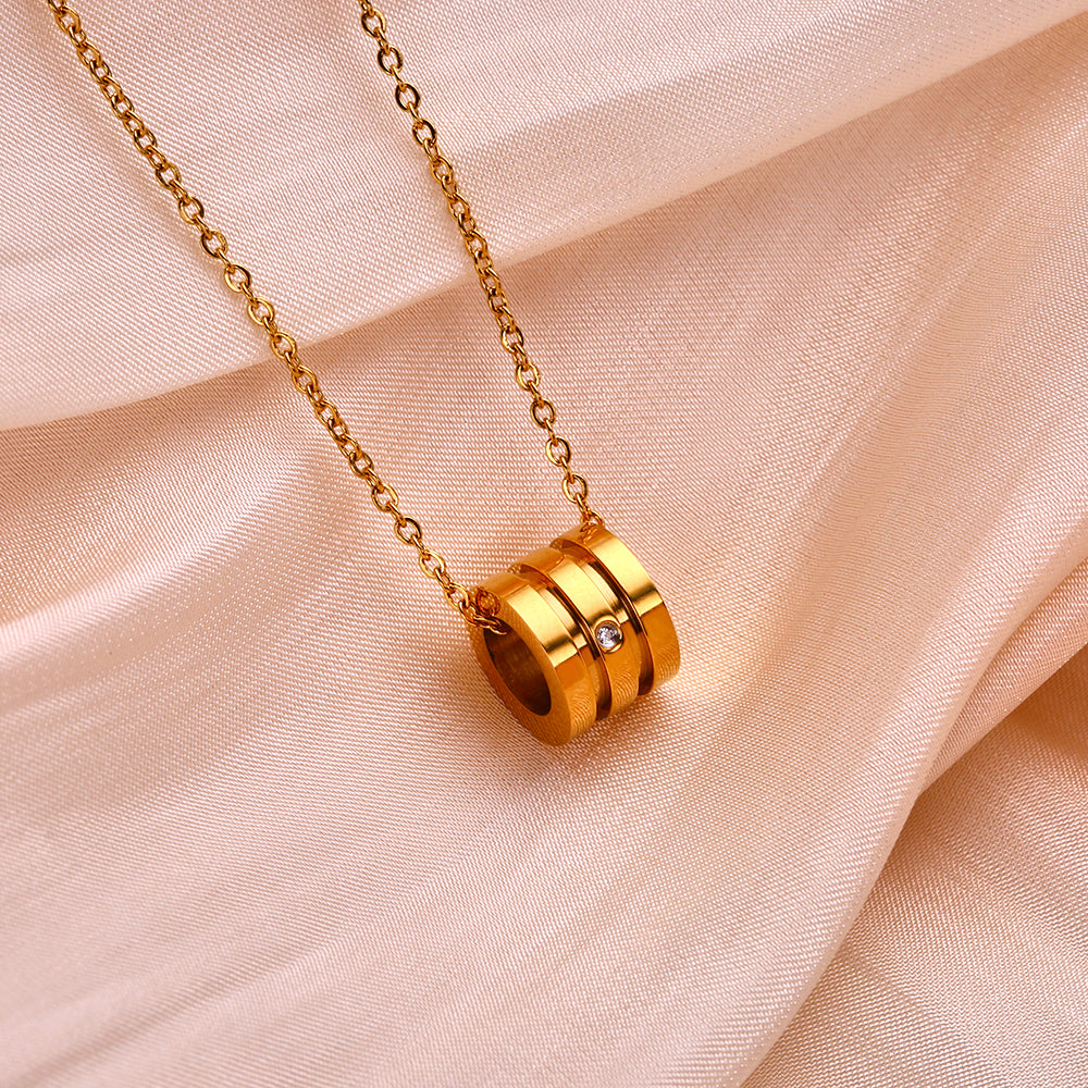 Golden Barrel Elegance Necklace