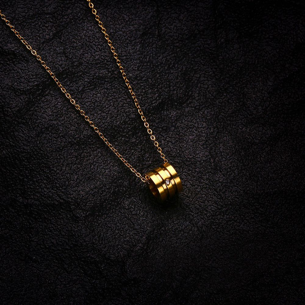 Golden Barrel Elegance Necklace