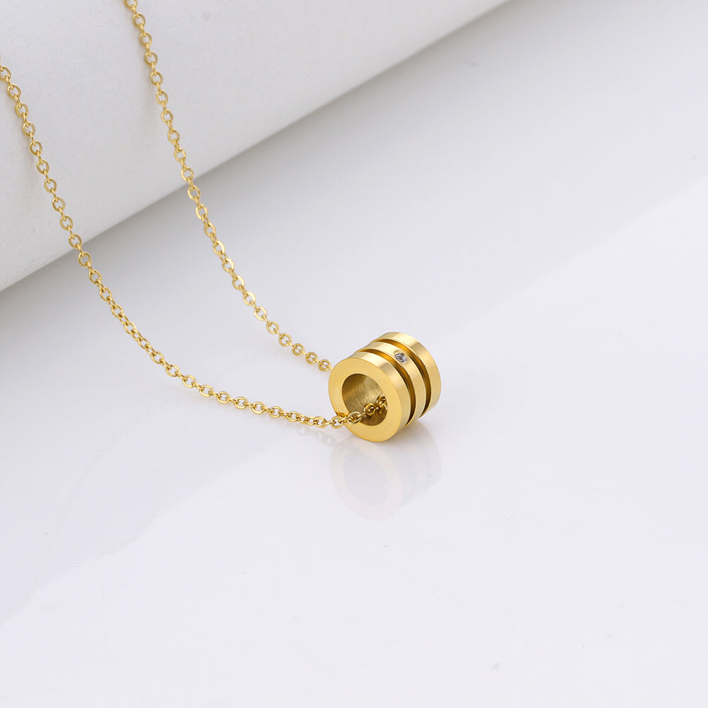 Golden Barrel Elegance Necklace