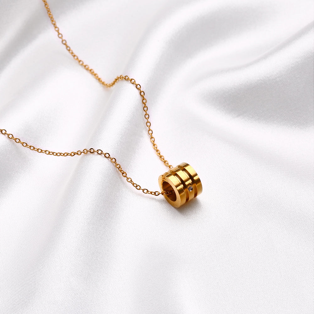 Golden Barrel Elegance Necklace