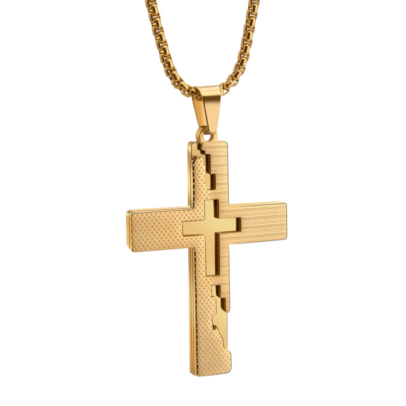 Sacred Serenity Cross Pendant Necklace