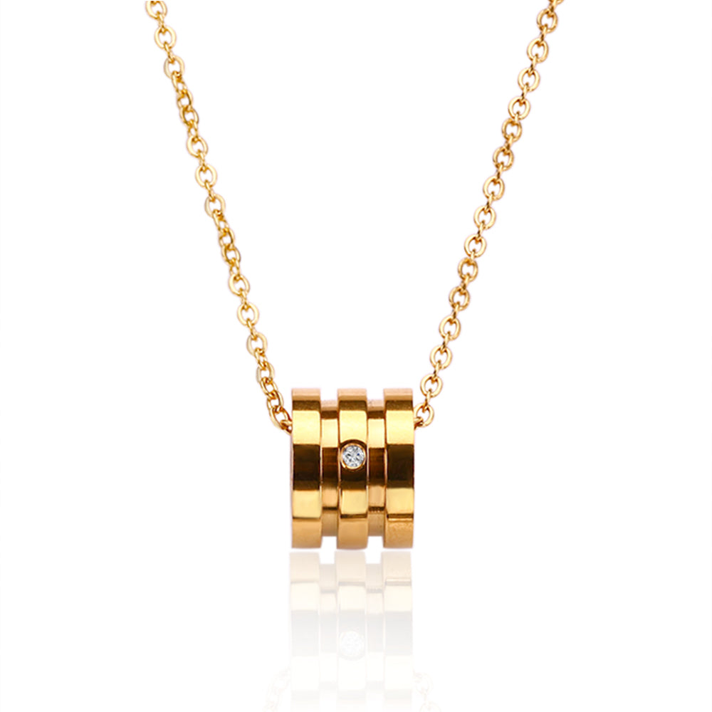 Golden Barrel Elegance Necklace