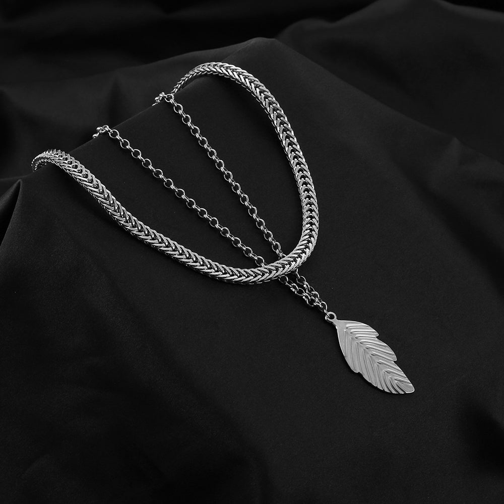 Nature's Elegance Leaf Pendant Necklace