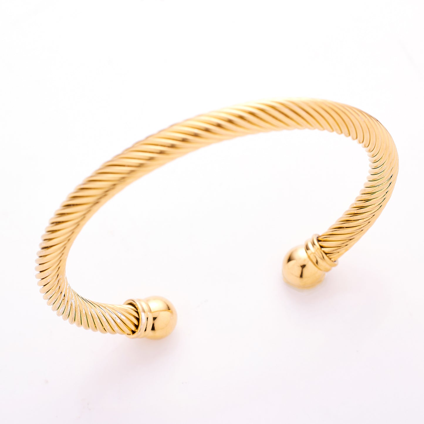 Elegance Refined Cable Bangle