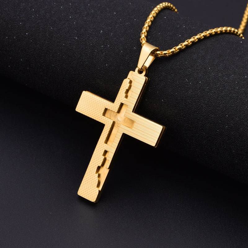 Sacred Serenity Cross Pendant Necklace