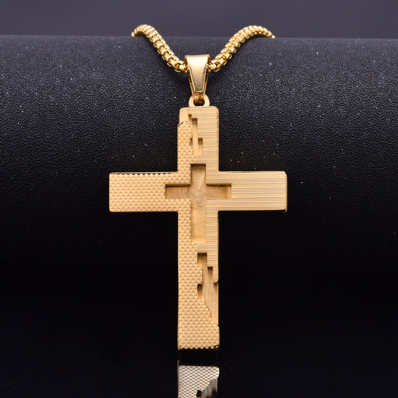 Sacred Serenity Cross Pendant Necklace