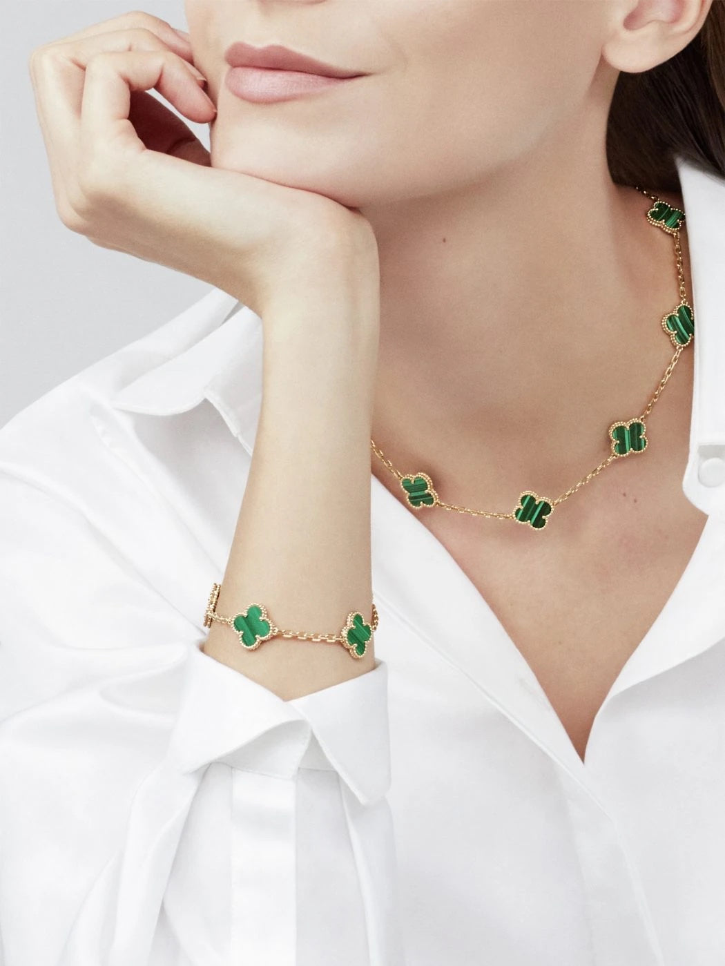 Opulence in Clover Necklace