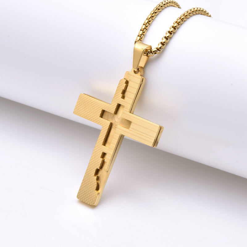 Sacred Serenity Cross Pendant Necklace